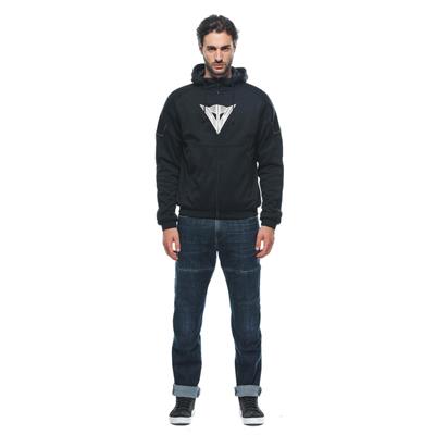 DAINESE CEKET/DAEMON-X SAFETY HOODIE FULL ZIP BLK BLK WHT