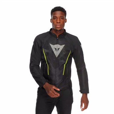 DAINESE CEKET/HEROSPHERE AIR TEX JACKET BLACK WHITE YELLOW FLUO