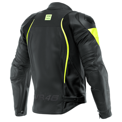 DAINESE CEKET/VR46 CURB LTHR BLK FLUO YELLOW