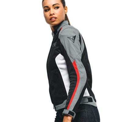 DAINESE CEK/HYDRAFLUX 2 AIR LADY D-DRY BLK CHR-GRY LAVA-RED
