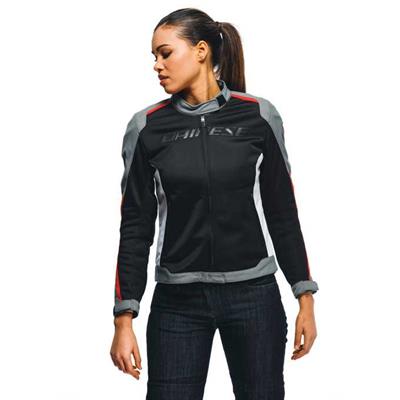 DAINESE CEK/HYDRAFLUX 2 AIR LADY D-DRY BLK CHR-GRY LAVA-RED