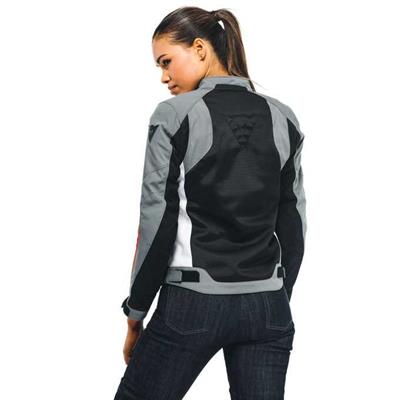 DAINESE CEK/HYDRAFLUX 2 AIR LADY D-DRY BLK CHR-GRY LAVA-RED