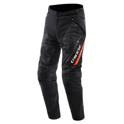 DAINESE DRAKE 2 SUPER AIR TEX PANTS BLACK/ANTHRACITE/RED-FLU 48