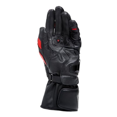 DAINESE ELD/DRUID 4 LTHR GLOVES BLACK/LAVA-RED/WHITE