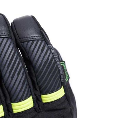 Dainese Fulmine Black Yellow Flue D-Dry Eldiven