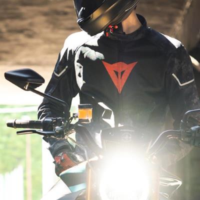 Dainese İgnite Camo Gray Black Fluo Red Air Tekstil Mont