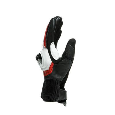 Dainese Mig 3 Black White Lava Red Unisex Deri Eldiven