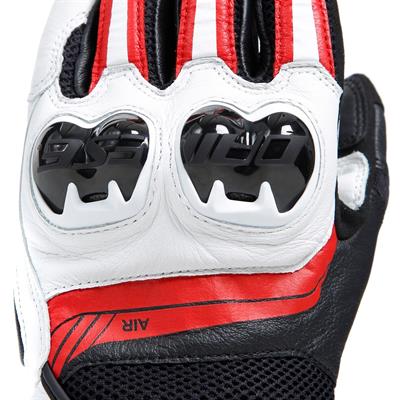 Dainese Mig 3 Black White Lava Red Unisex Deri Eldiven
