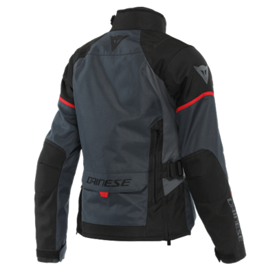 Dainese Tempest 3 Ebony Black Lava Red D-Dry Kadın Mont