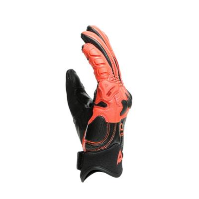 Dainese X-Ride Deri Eldiven Black Fluo Red