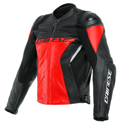 DAINESE/RACING 4 LEATHER LAVA RED BLACK