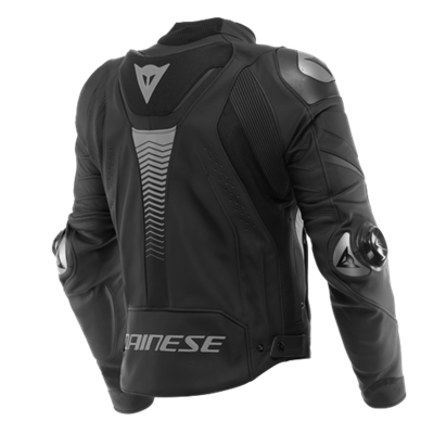 Dainese Super Speed 4 Black Matt Charcoal Gray Deri Mont