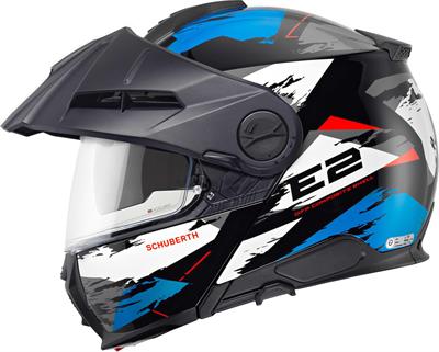 E2 Çene Açılır Motosiklet Kaskı Trail Blue