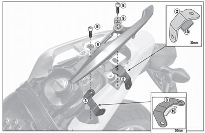 GIVI 1109FZ HONDA INTEGRA 700 (12-13) ARKA ÇANTA TAŞIYICI