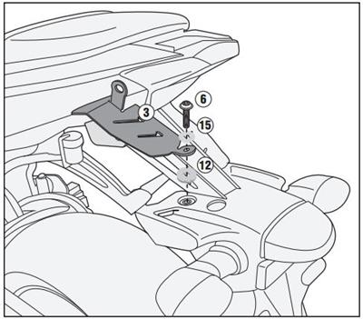 GIVI 2118FZ YAMAHA MT-07 (14-17) ARKA ÇANTA TAŞIYICI
