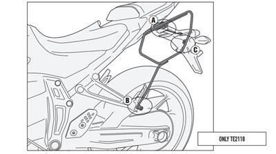 GIVI 2118KIT YAMAHA MT-07 (14-17) YAN ÇANTA TAŞIYICI BAĞLANTI KİTİ