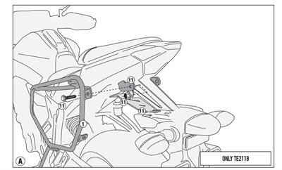 GIVI 2118KIT YAMAHA MT-07 (14-17) YAN ÇANTA TAŞIYICI BAĞLANTI KİTİ