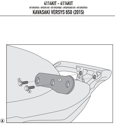 GIVI 4114KIT KAWASAKI VERSYS 650 (15-24) YAN ÇANTA TAŞIYICI BAĞLANTI KITI