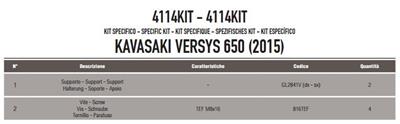 GIVI 4114KIT KAWASAKI VERSYS 650 (15-24) YAN ÇANTA TAŞIYICI BAĞLANTI KITI