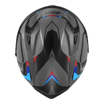 GIVI 50.8 MACH1 MAT GRİ-SİYAH-KIRMIZI KASK