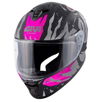 GIVI 50.X SHARKBITE MAT SİYAH-GRİ-PEMBE KASK