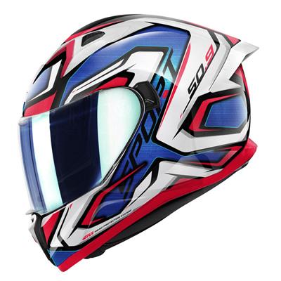 GIVI 50.9 ATOMIC BEYAZ-MAVİ-KIRMIZI KASK