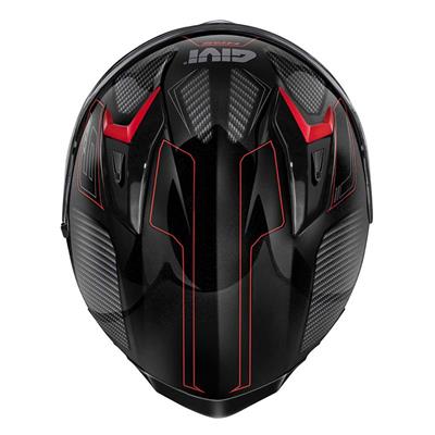GIVI 50.9 ENIGMA SİYAH-TITANIUM-KIRMIZI KASK