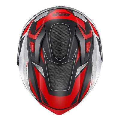 GIVI 50.8 BRAVE MAT SİYAH-TITANIUM-KIRMIZI KASK
