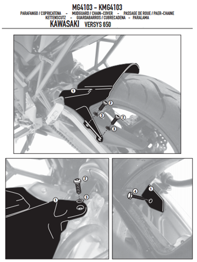 GIVI MG4103 KAWASAKI VERSYS 650 (06-24) ÇAMURLUK