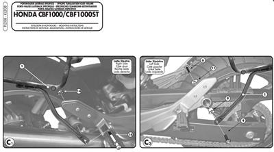 GIVI PL208 HONDA CBF 1000 - CBF 1000ST (10-14) YAN ÇANTA TAŞIYICI