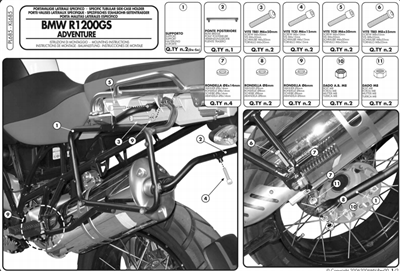 GIVI PL685 BMW R 1200GS ADVENTURE (06-13) YAN ÇANTA TAŞIYICI