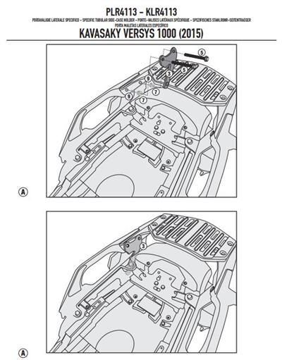 GIVI PLR4113 KAWASAKI VERSYS 1000 (15-16) YAN ÇANTA TAŞIYICI