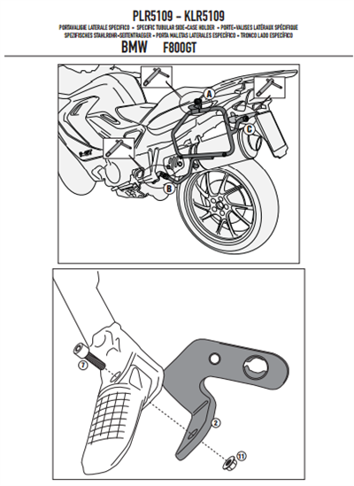 GIVI PLR5109 BMW F 800GT (13-17) YAN ÇANTA TAŞIYICI