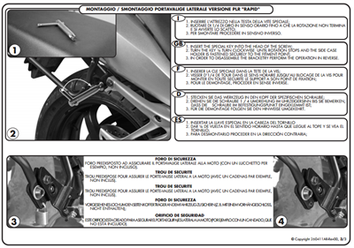 GIVI PLR6401 TRIUMPH TIGER 800 - TIGER 800 XC - TIGER 800 XR (11-16) YAN ÇANTA TAŞIYICI