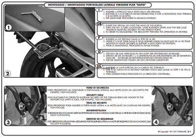 GIVI PLR7401 DUCATI MULTISTRADA 1200 (10-14) YAN ÇANTA TAŞIYICI