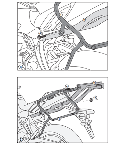 GIVI PLX2118 YAMAHA MT-07 (14-17) YAN ÇANTA TAŞIYICI