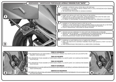 GIVI PLXR1110 HONDA VFR 1200X CROSSTOURER (12-20) YAN ÇANTA TAŞIYICI