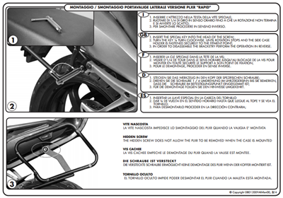 GIVI PLXR359 YAMAHA FZ1 FAZER 1000 (06-15) YAN ÇANTA TAŞIYICI