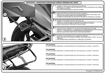 GIVI PLXR366 YAMAHA FZ8-FAZER8 (10-15) YAN ÇANTA TAŞIYICI