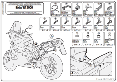 GIVI PLXR5100 BMW R 1200R (11-14) YAN ÇANTA TAŞIYICI