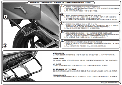 GIVI PLXR691 BMW K 1200R (05-08) - K 1300R (09-16) YAN ÇANTA TAŞIYICI