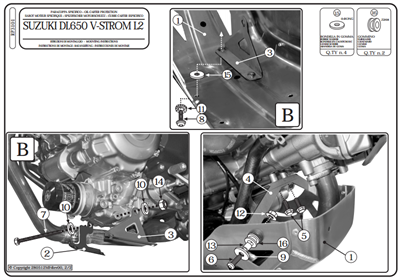 GIVI RP3101 SUZUKI DL 650 V-STROM (11-24) KARTER KORUMA