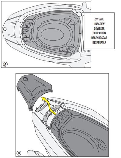 GIVI SR2120 YAMAHA TRICITY 125-155 (14-24) ARKA ÇANTA TAŞIYICI