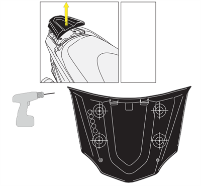 GIVI SR4111MM KAWASAKI J300 (14-21) ARKA ÇANTA TAŞIYICI