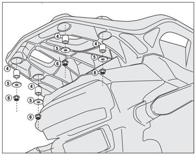 GIVI SRA1110 HONDA VFR 1200X CROSSTOURER (12-19) ARKA ÇANTA TAŞIYICI