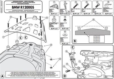 GIVI SRA692 BMW R 1200GS (07-12) ARKA ÇANTA TAŞIYICI