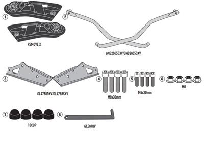 GIVI TR6419 TRIUMPH TRIDENT 660 (21-24) YAN KUMAŞ ÇANTA TAŞIYICI