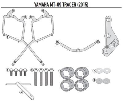 KAPPA KLR2122 YAMAHA TRACER 900 (15-17) YAN ÇANTA TAŞIYICI