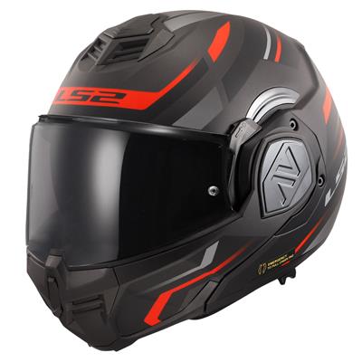 LS2 ADVANT KUKA MAT SİYAH-KIRMIZI KASK