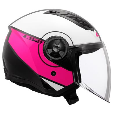 LS2 AIRFLOW 2 COVER BEYAZ-PEMBE KASK